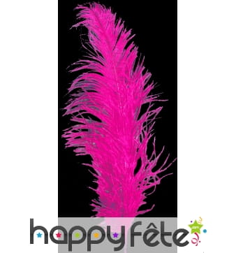 Plume autruche fuschia 55/60 cm