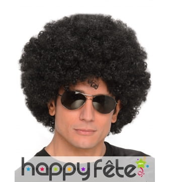 Perruque afro noire coupe volumineuse