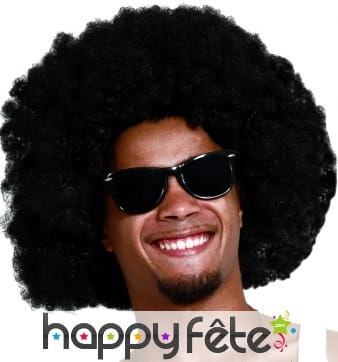 Perruque afro noire