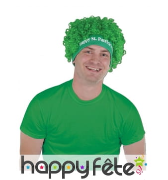 Perruque afro Saint Patrick pour adulte