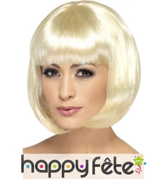 Perruque blonde clair femme