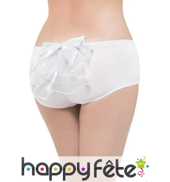 Petite culotte burlesque blanche