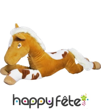 Peluche cheval couché