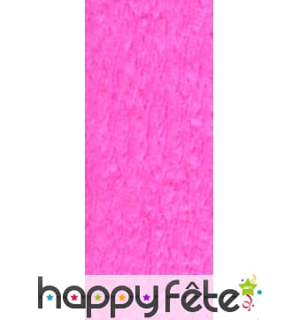 Papier crêpe décor rose bonbon de 0,70 x10 m