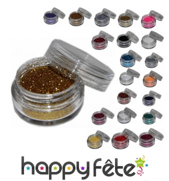 Paillettes cosmétiques en pot de 5ml