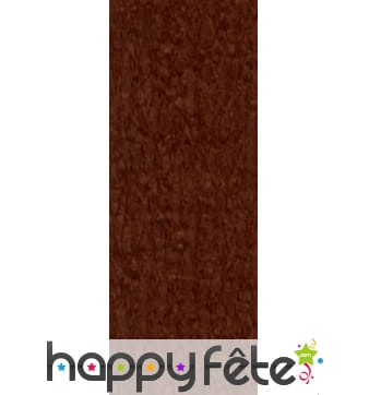 Papier crepon marron noyer de 50 x 200 cm