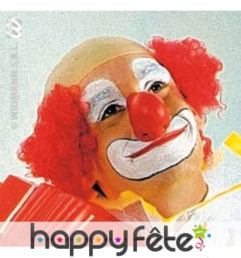 Perruque clown mi chauve