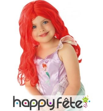 Perruque de Ariel pour enfant