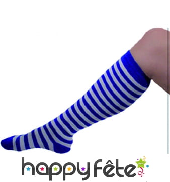 Paire de chaussettes de clown bleues