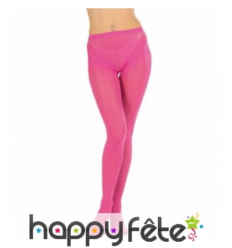 Paire de collants fuchsia opaque