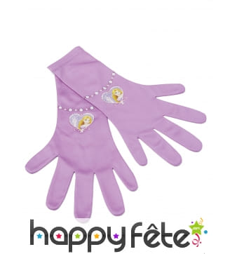 Paire de gants Raiponce pour enfant