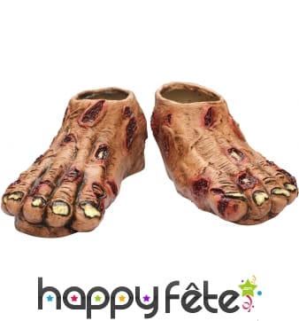 Pieds de zombie en latex