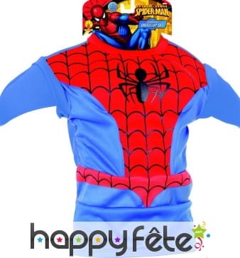 Plastron et cagoule de Spider-Man pour enfant