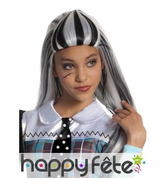 Perruque Frankie Stein pour enfant, Monster High