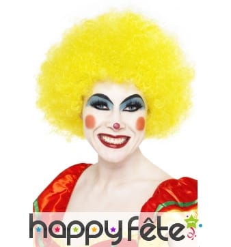 Perruque jaune clown