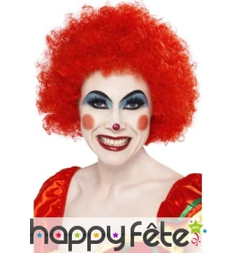 Perruque rouge clown