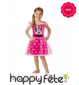 Petite robe Minnie rose pour enfant