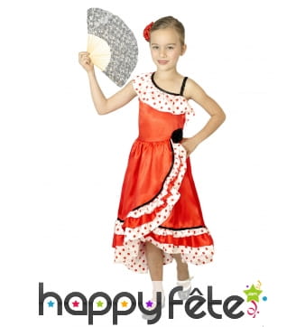 Robe à pois de petite danseuse espagnole