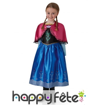 Robe de Anna pour fillette, Reine des Neiges