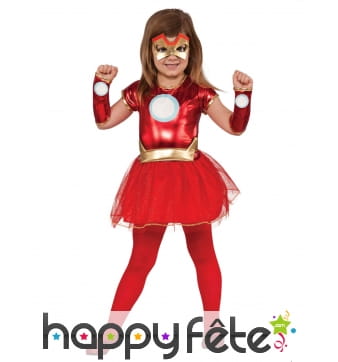 Robe de Iron Lady Avengers avec tutu pour fille