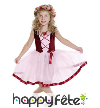 Robe de petite princesse médiévale en tutu