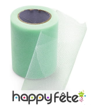 Rouleau de tulle menthe 8cm x 20m