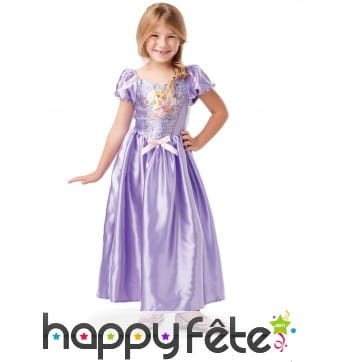 Robe longue de la princesse Raiponce pour fille