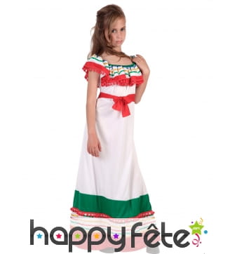 Robe longue mexicaine pour enfant