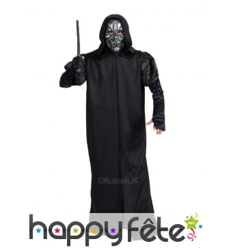 Robe noire de Mangemort avec masque pour adulte