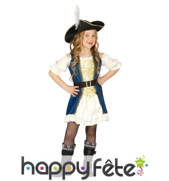 Robe pirate bleue pour enfant