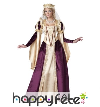 Robe renaissance de princesse, haut de gamme