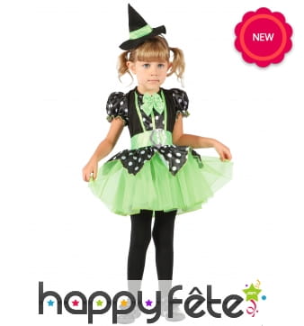 Robe Verte Et Noire De Petite Sorci Re En Tutu