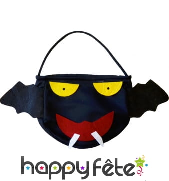 Sac à bonbons halloween chauve souris