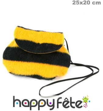 Sac à main abeille en peluche