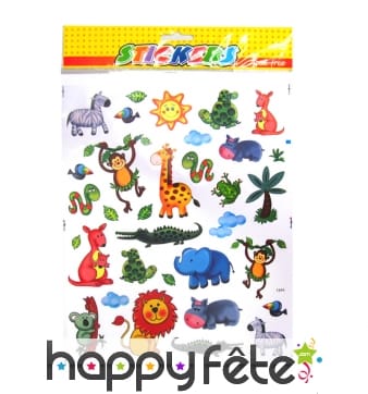 Stickers animaux rigolos