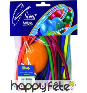 Sachet de 24 ballons a modeler