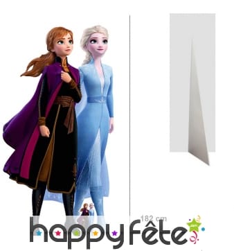 Silhouette de Anna et Elsa taille réelle