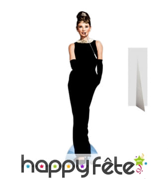 Silhouette de Audrey Hepburn en robe de soirée