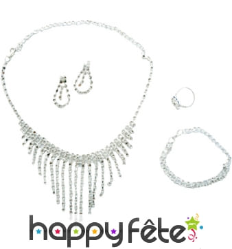 Set de bijoux en strass