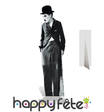 Silhouette de Charlie Chaplin en carton