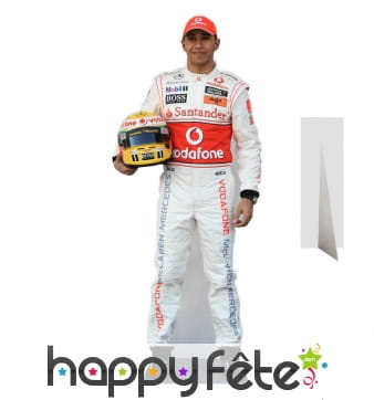 Silhouette de Lewis hamilton en carton