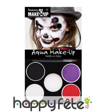 Set de maquillage halloween à l'eau pour enfant