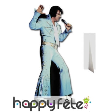 Silhouette Elvis costume bleu pattes d'eph