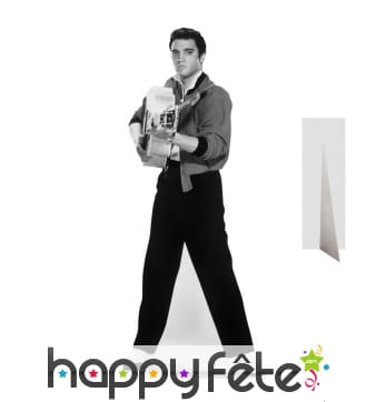 Silhouette Elvis Presley jeune avec sa guitare