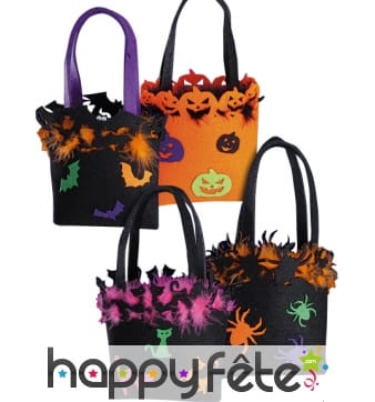 Sac halloween pour bonbons