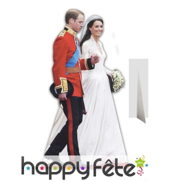 Silhouette mariage William et Kate taille réelle