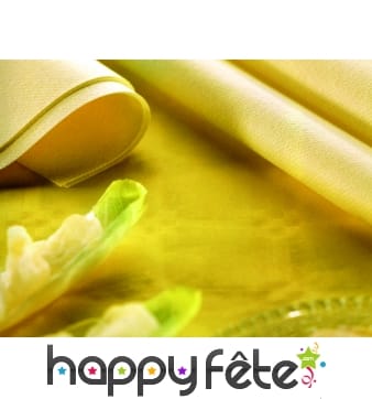 Serviettes ouate pastel jaune 2 feuilles