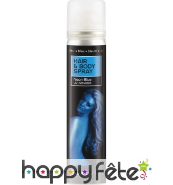 Spray UV corps et cheveux bleu