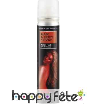 Spray UV corps et cheveux rouge