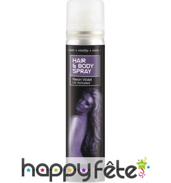 Spray UV corps et cheveux violet